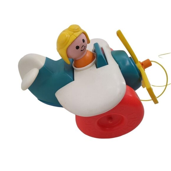 Vintage Fisher‎ Price Airplane Pull Toy Original String 1980 - Picture 2 of 8